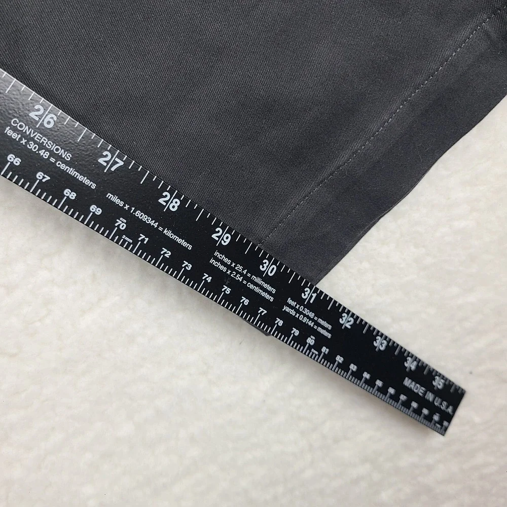 Banana Republic Pants Mens 34x32 Charcoal Gray Tapered Fit‎ Chino RMC *
